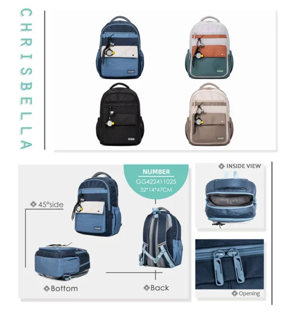 Chrisbella School Backpack Model 1025
